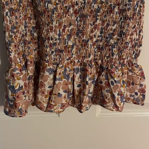 Smoked Ruffle Floral Dress - Picture 3 of 3